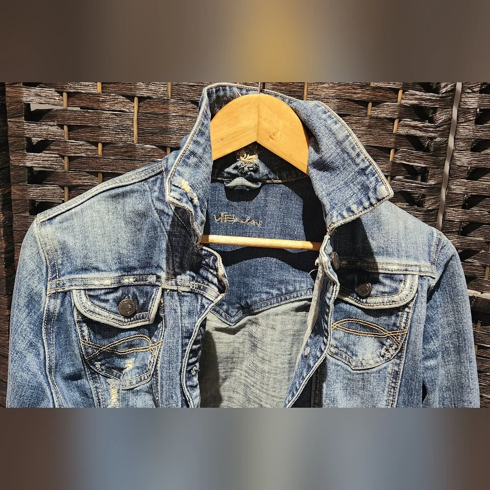 Distressed Jean Jacket - Picture 3 of 5